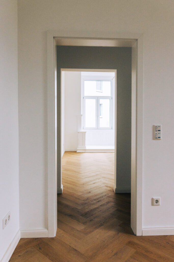 Foto aus einer sanierten Wohnung mit Altbaucharme